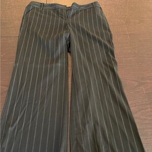 Ann Taylor LOFT Women's Black Pinstripe Dress Pants